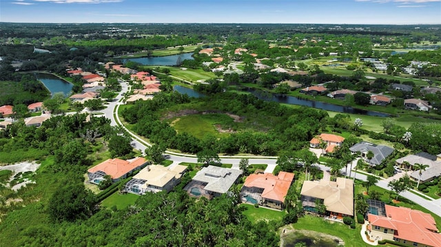 3738 Eagle Hammock Dr, Sarasota, FL 34240 - aerial view with a residential view and a water view