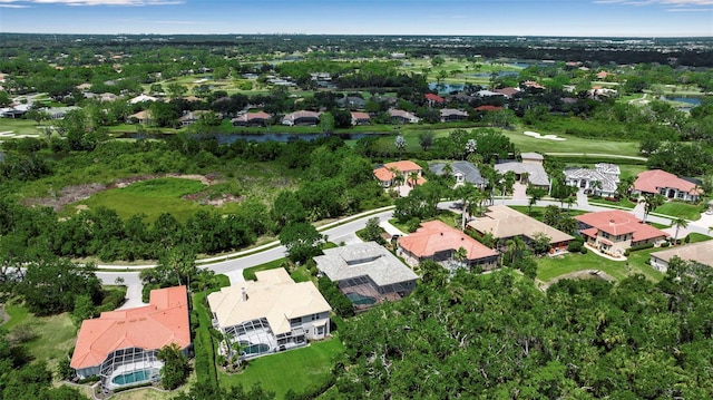 3738 Eagle Hammock Dr, Sarasota, FL 34240 - aerial view featuring view of golf course, a water view, and a residential view