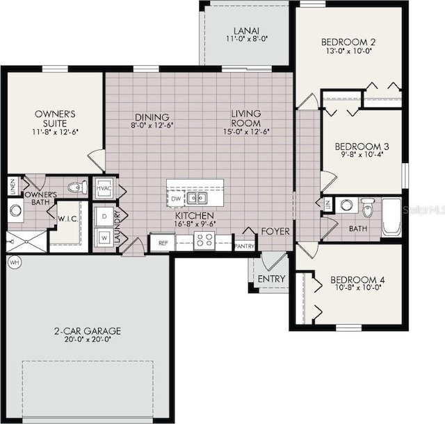 21077 Baffin Ave, Port Charlotte, FL 33954 - floor plan