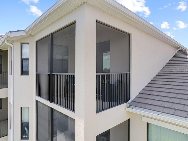 view of property exterior featuring stucco siding