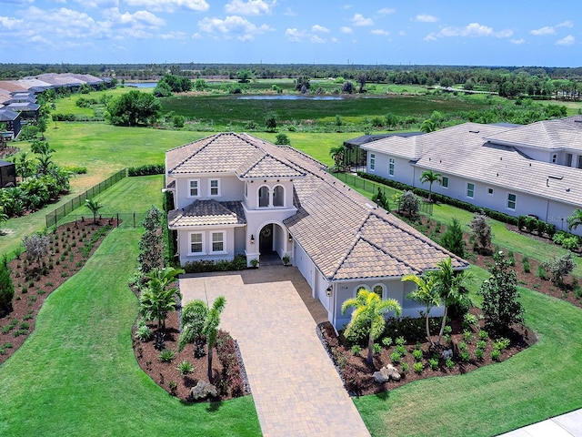 17114 Verona Pl, Lakewood Ranch, FL 34202 - bird's eye view featuring a water view