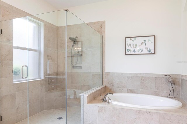5502 Tidewater Preserve Blvd, Bradenton, FL 34208 - full bath featuring a garden tub and a shower stall