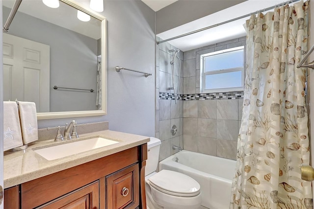 519 Bayview Ave, Osprey, FL 34229 - full bath with shower / tub combo with curtain, toilet, and vanity
