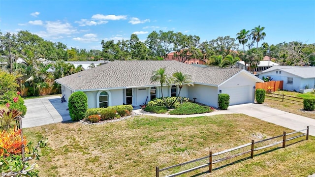 519 Bayview Ave, Osprey, FL 34229 - ranch-style home with concrete driveway and stucco siding
