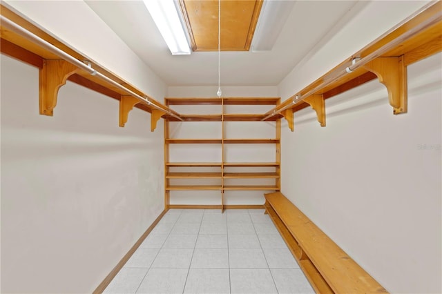 storage featuring attic access