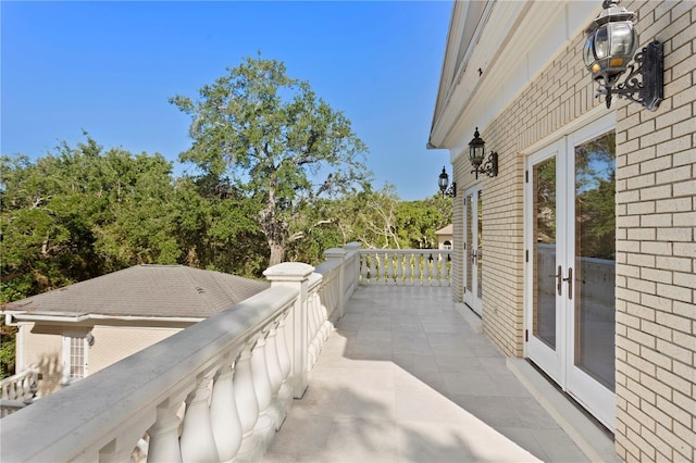 exterior space with french doors