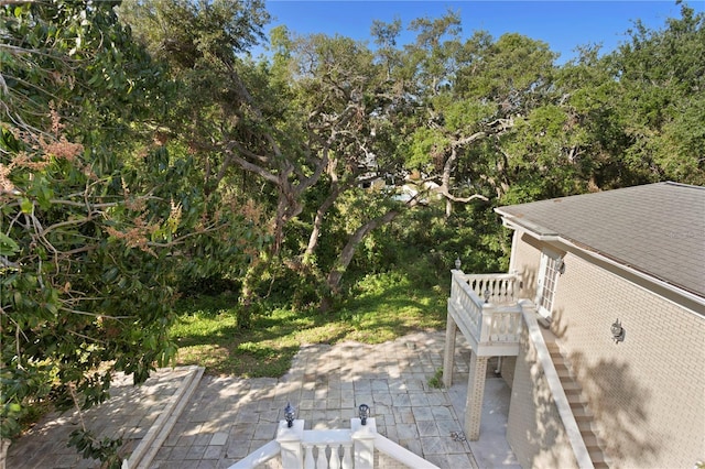view of yard featuring a patio area