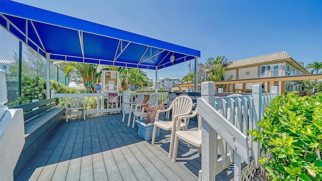 5920 Midnight Pass Rd Unit 406, Sarasota, FL 34242 - view of wooden terrace