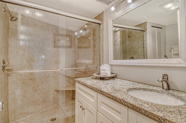 5920 Midnight Pass Rd Unit 406, Sarasota, FL 34242 - bathroom with a shower stall and vanity