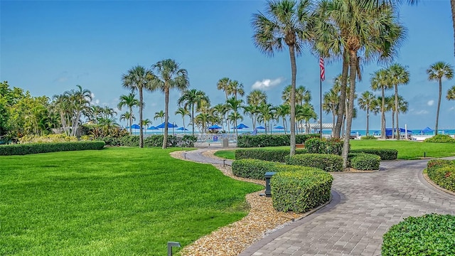 5920 Midnight Pass Rd Unit 406, Sarasota, FL 34242 - view of home's community featuring a yard