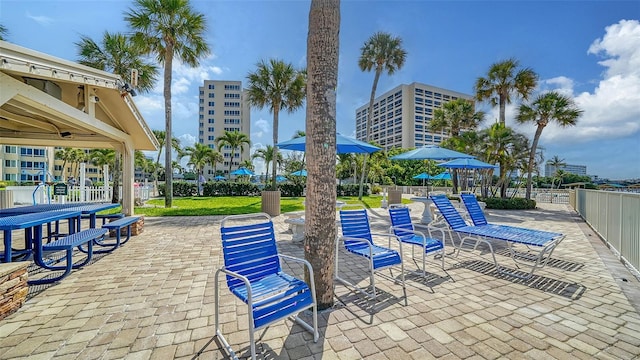 5920 Midnight Pass Rd Unit 406, Sarasota, FL 34242 - view of patio / terrace