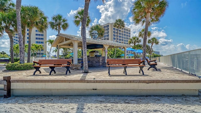 5920 Midnight Pass Rd Unit 406, Sarasota, FL 34242 - view of property's community with a gazebo