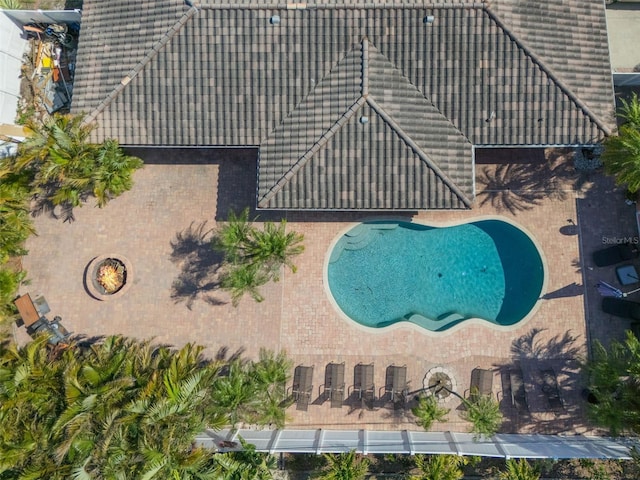 birds eye view of property