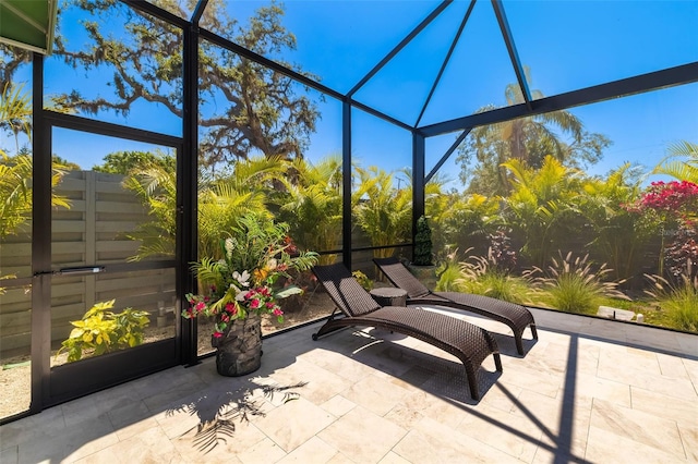 view of sunroom / solarium