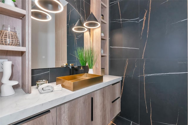 bathroom featuring vanity