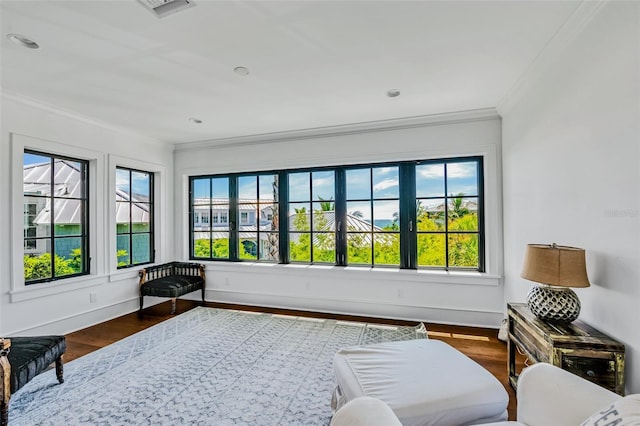 103 Park Ave, Anna Maria, FL 34216 - interior space with baseboards, crown molding, and wood finished floors
