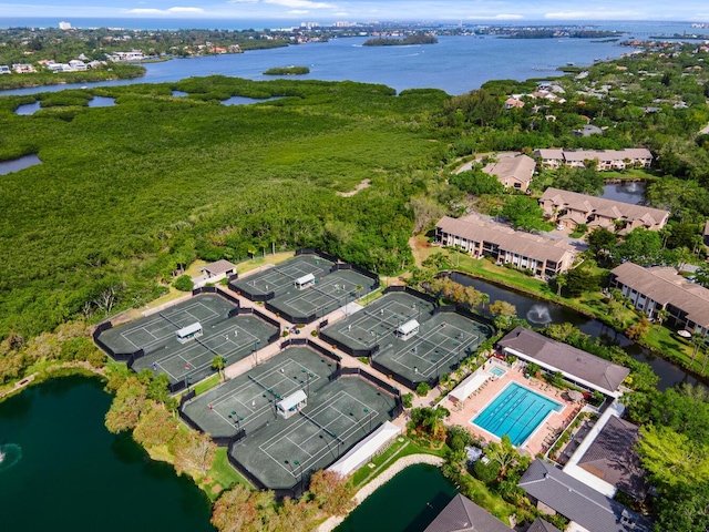 1612 Starling Dr Unit 101, Sarasota, FL 34231 - aerial view with a water view