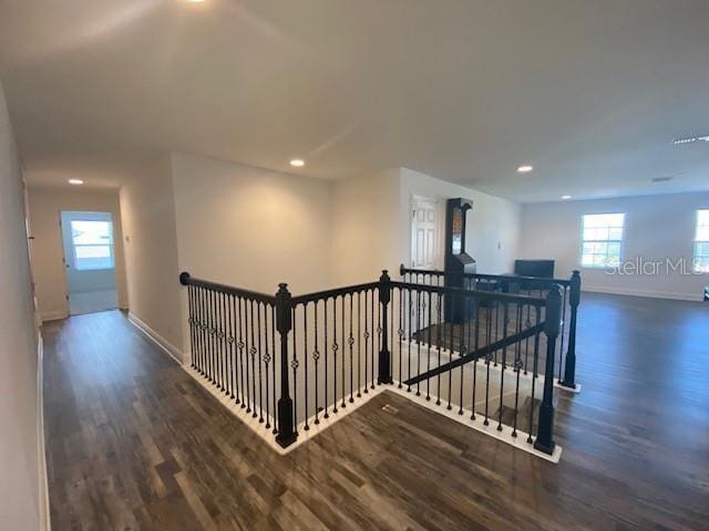 1142 Blarney St, Minneola, FL 34715 - interior space featuring an upstairs landing, baseboards, and wood finished floors