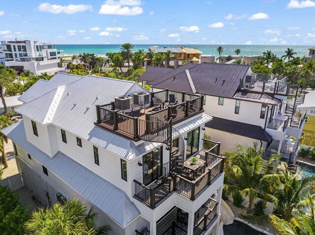 89 Avenida Messina, Sarasota, FL 34242 - drone / aerial view with a water view
