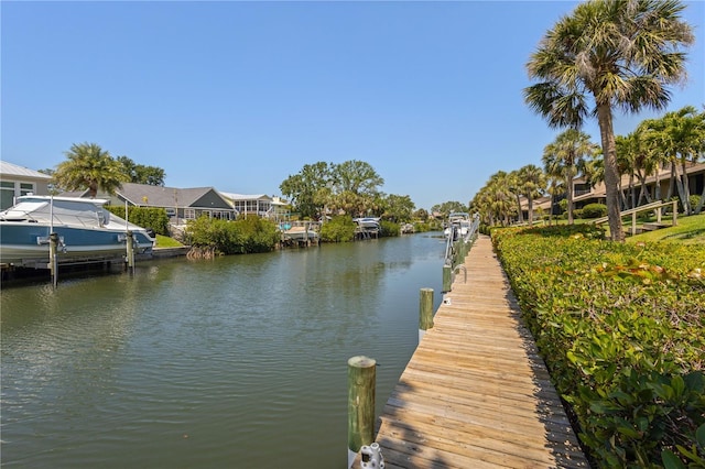 6780 Schooner Bay Cir Unit 6780, Sarasota, FL 34231 - dock area with a residential view and a water view
