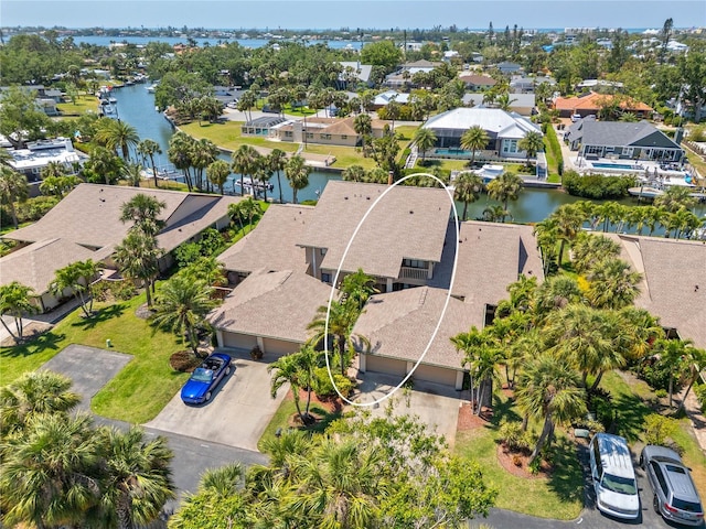 6780 Schooner Bay Cir Unit 6780, Sarasota, FL 34231 - aerial view with a residential view and a water view