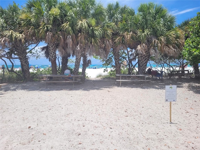 845 Benjamin Franklin Dr Unit 101, Sarasota, FL 34236 - view of home's community with a view of the beach and a water view