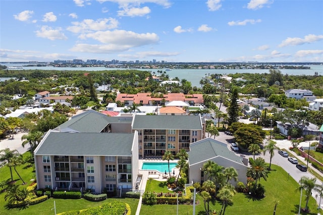 845 Benjamin Franklin Dr Unit 101, Sarasota, FL 34236 - drone / aerial view featuring a water view