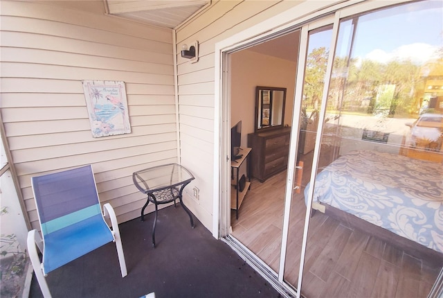 view of sunroom