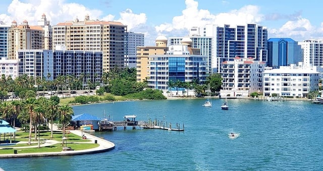 water view with a skyline view