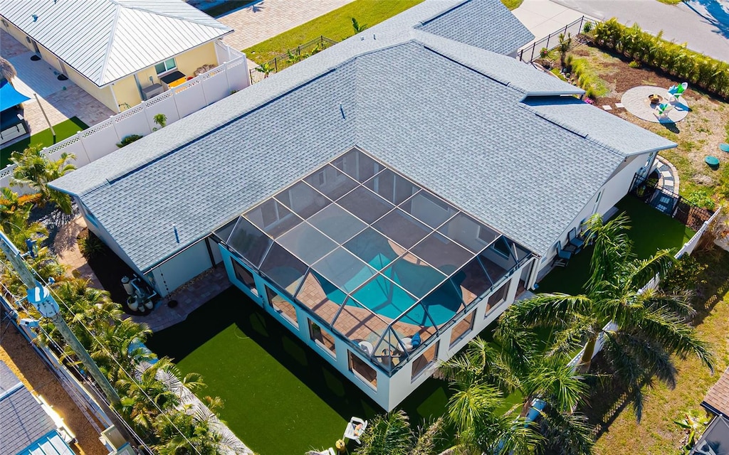 1724 Cheyenne St, Sarasota, FL 34231 - aerial view of property and surrounding area