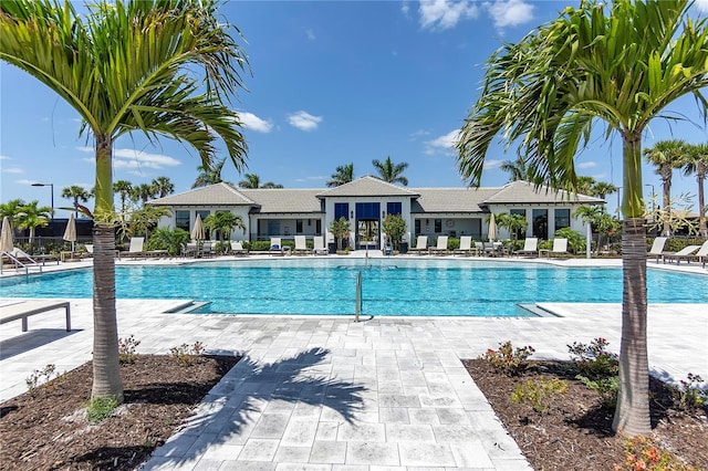 community pool featuring a patio