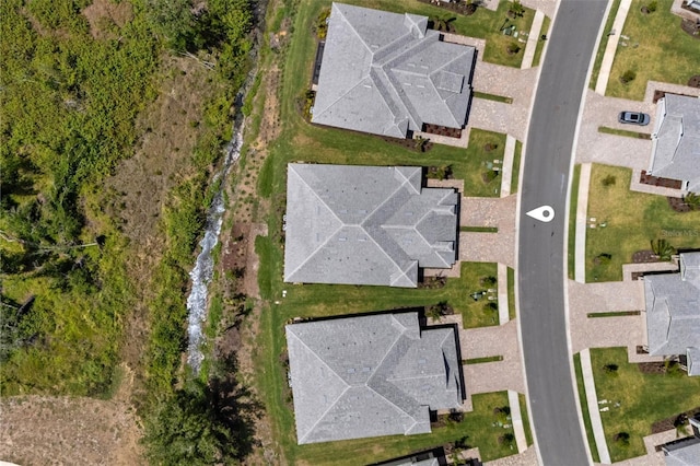 drone / aerial view featuring a residential view