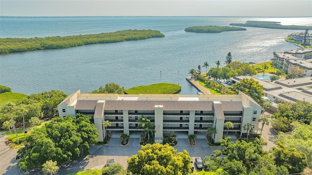bird's eye view of a nearby body of water