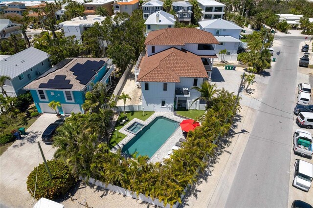 birds eye view of property featuring a residential view