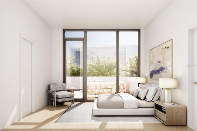 2170 Robinhood St Unit A2-305, Sarasota, FL 34231 - bedroom featuring floor to ceiling windows and access to exterior