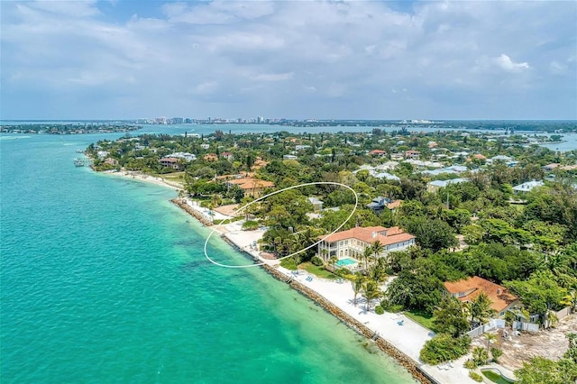 4050 Higel Ave, Sarasota, FL 34242 - bird's eye view featuring a water view