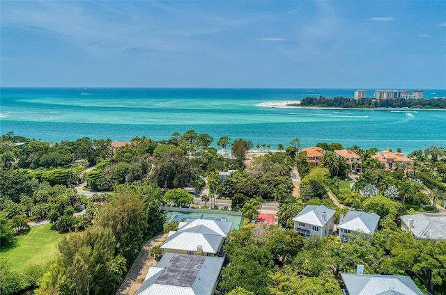 4050 Higel Ave, Sarasota, FL 34242 - aerial view featuring a water view