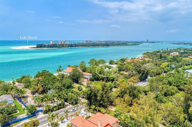 4050 Higel Ave, Sarasota, FL 34242 - drone / aerial view with a water view