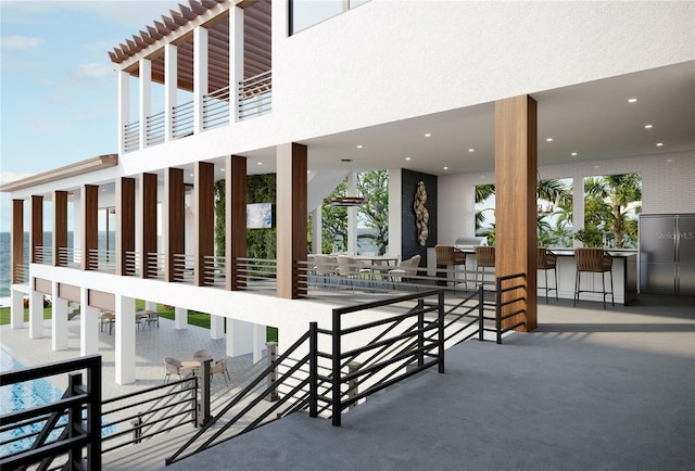 4050 Higel Ave, Sarasota, FL 34242 - view of patio with outdoor dry bar