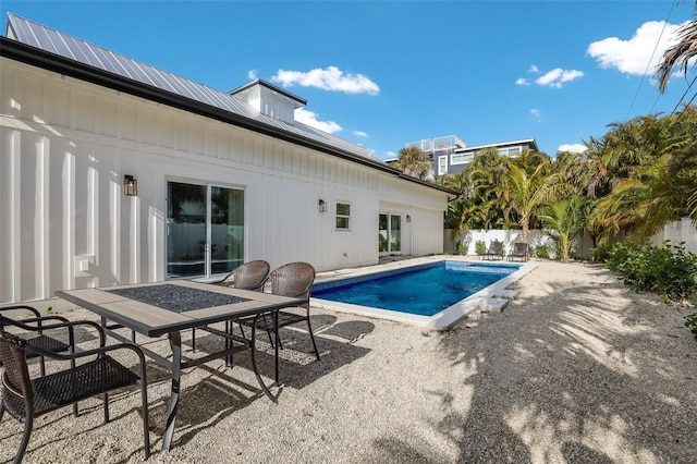 305 73rd St, Holmes Beach, FL 34217 - view of pool featuring a fenced backyard, a patio, and a fenced in pool