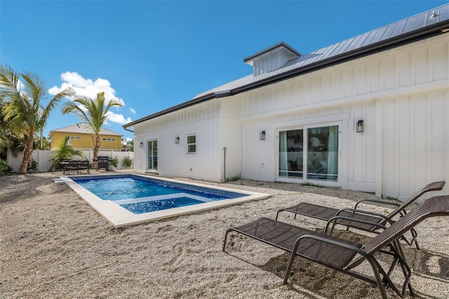 305 73rd St, Holmes Beach, FL 34217 - view of pool featuring a fenced backyard, a patio area, and a fenced in pool
