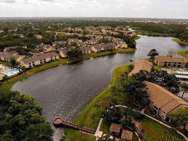 4061 Crockers Lake Blvd Unit 2618, Sarasota, FL 34238 - drone / aerial view with a residential view and a water view