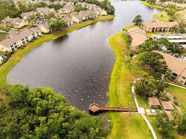 4061 Crockers Lake Blvd Unit 2618, Sarasota, FL 34238 - drone / aerial view featuring a residential view and a water view