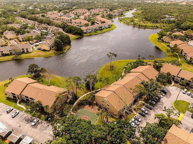 4061 Crockers Lake Blvd Unit 2618, Sarasota, FL 34238 - birds eye view of property with a residential view and a water view