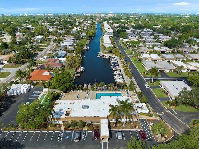 5521 Riverbluff Cir Unit V-10, Sarasota, FL 34231 - aerial overview of property's location featuring a large body of water