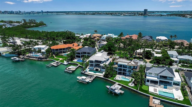 1435 Westway Dr, Sarasota, FL 34236 - drone / aerial view of a nearby body of water and a notable bridge