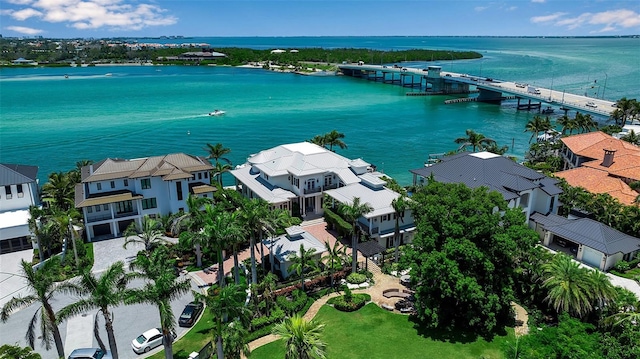 1435 Westway Dr, Sarasota, FL 34236 - aerial view of residential area featuring a notable bridge and a nearby body of water
