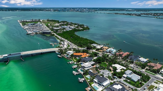 1435 Westway Dr, Sarasota, FL 34236 - aerial view of a notable bridge and a large body of water