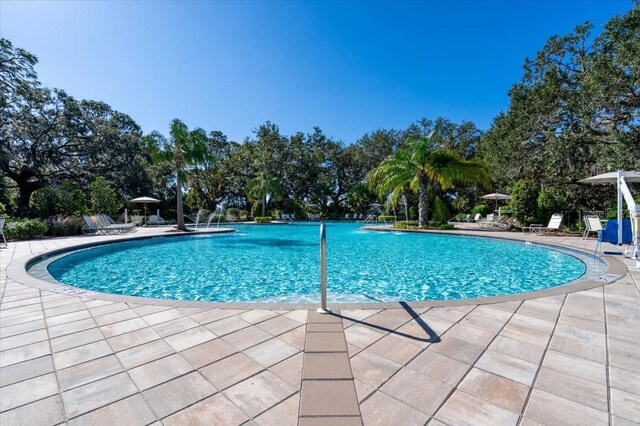 10616 High Noon Trl, Parrish, FL 34219 - community pool featuring a patio area