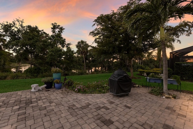 2397 Vaccaro Dr, Sarasota, FL 34231 - view of patio with a grill and a gazebo